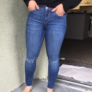 Zara distressed jeans